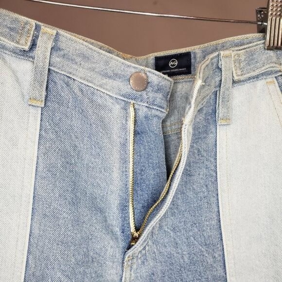 NWT AG Isabelle Paneled Straight Jeans in Infamous Size 27 - Picture 8 of 15